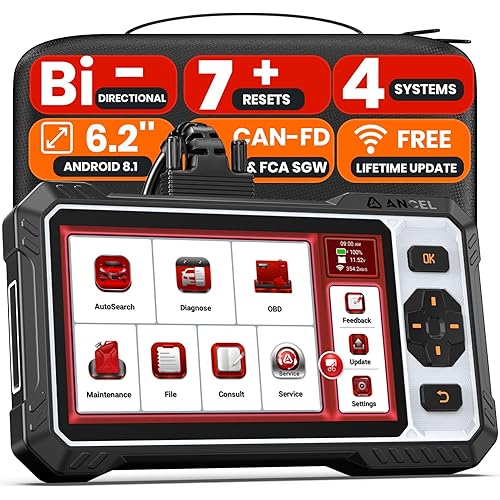 ANCEL FX6000 OBD2 Scanner Diagnostic Tool, Bidirectional Scan Tool for Engine, ABS, SRS & Transmission, with 7 Service: ABS Bleeding,EPB/Oil Reset, Throttle Relearn, SAS, BMS, Free Lifetime Updates