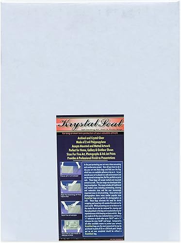 Creative Mark Krystal Seal ATC - Bolsas de plástico de polipropileno para fotos, pinturas, obras de arte y mucho más. Paquete de 250  6 x 8 pulgadas