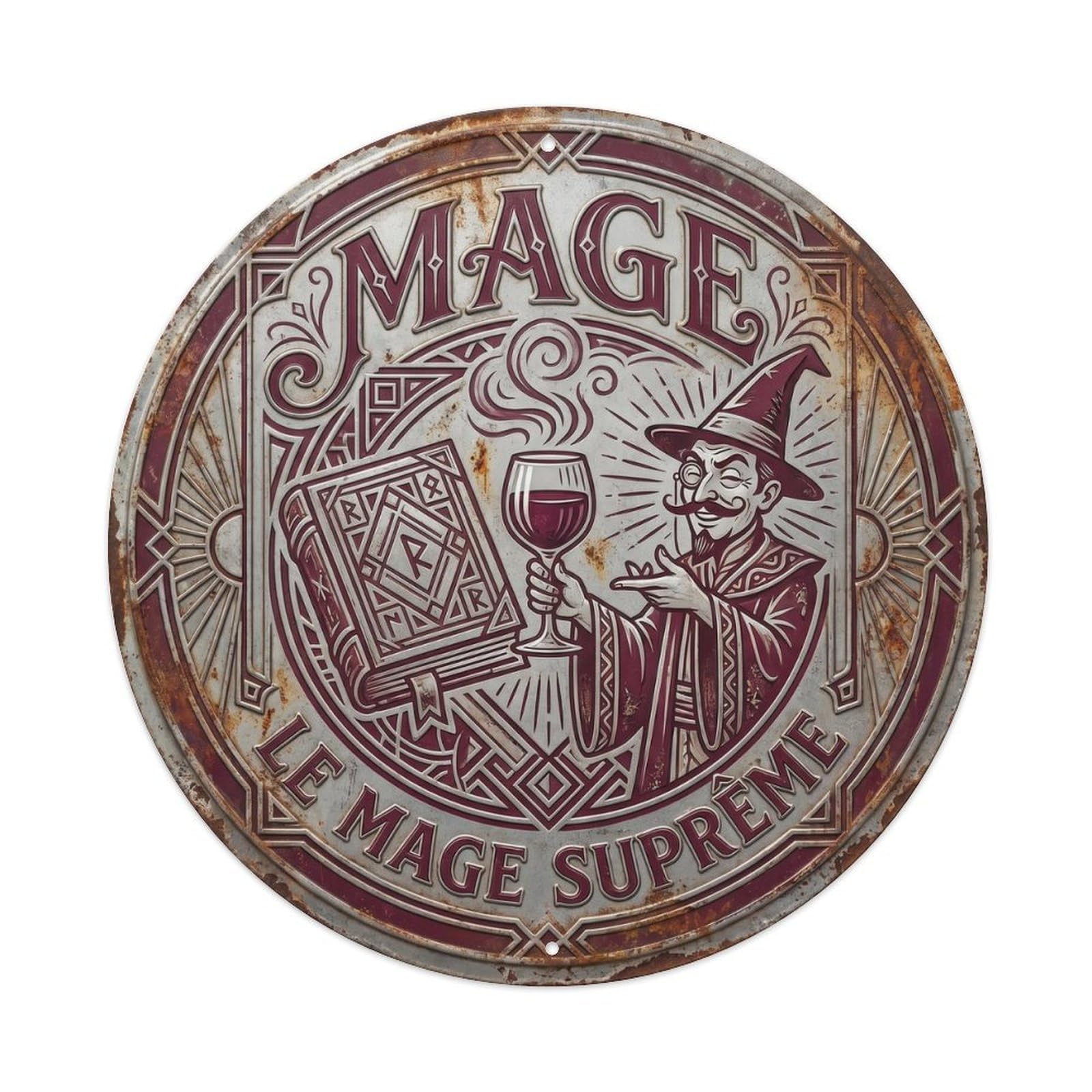 Sorcerer Humorous Mancave Sorcerer Metal Tin Sign