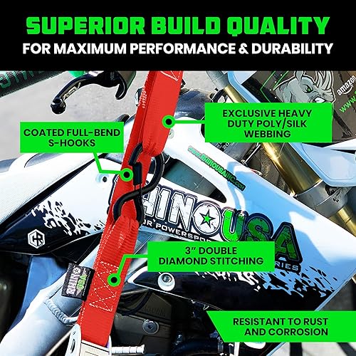 Miniatura 9 de Rhino USA Cambuckle - Correas de amarre para motocicleta