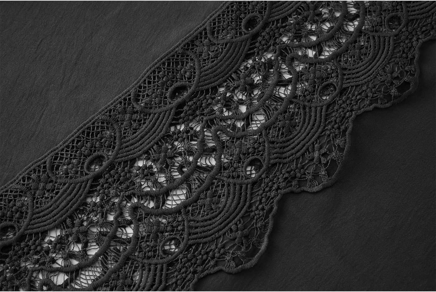 Women's Lace Maxi Dress Short Sleeve V Neck Party Dress Smocked Waist Boho Maxi Dress Bohemian Dress for Women - Image 5