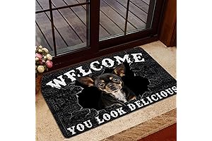 You Look Delicious Door Mat: Chihuahua Companion for an Inviting Entrance