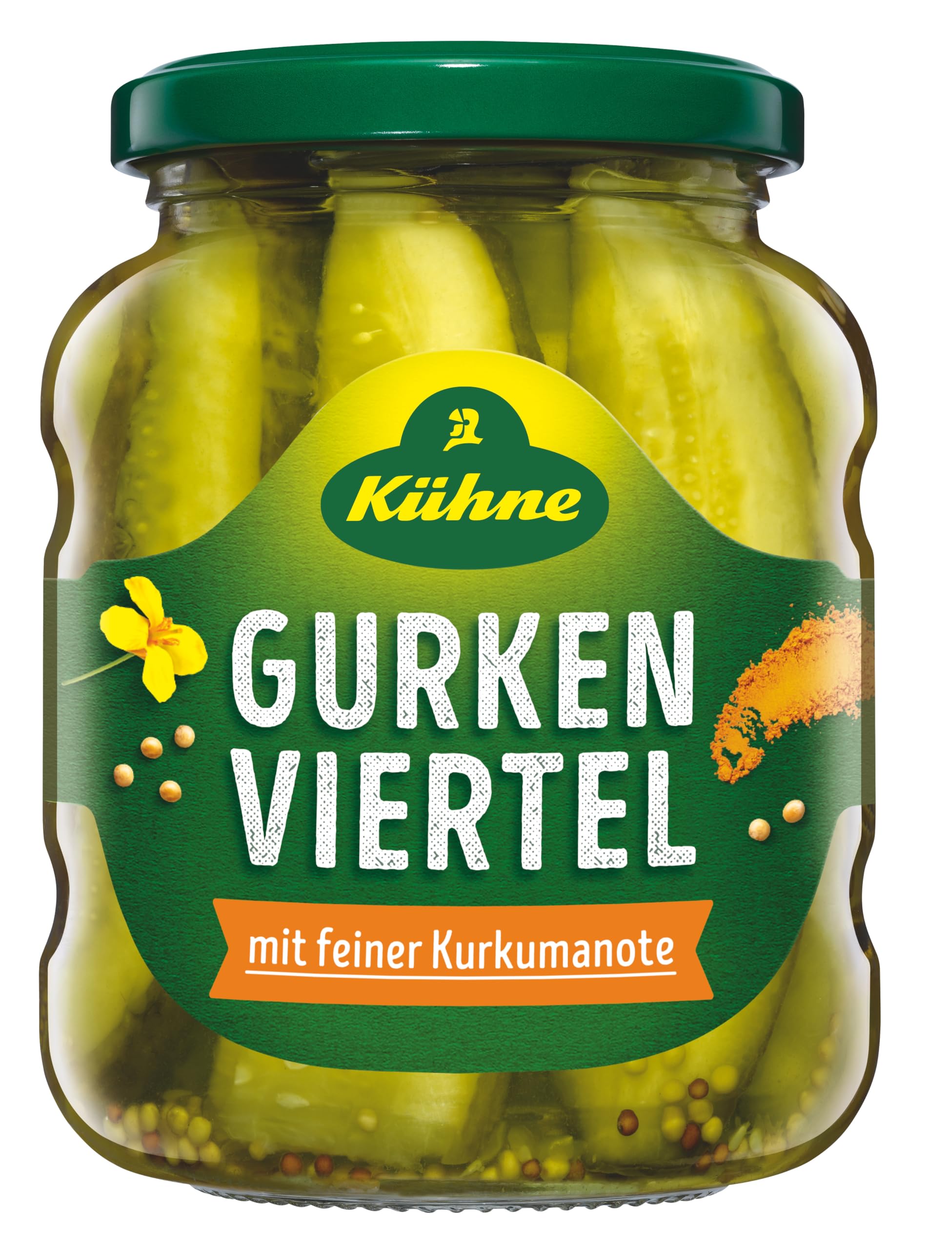 Kuhne artesanal Gurkenviertel dulce y agrio 330G