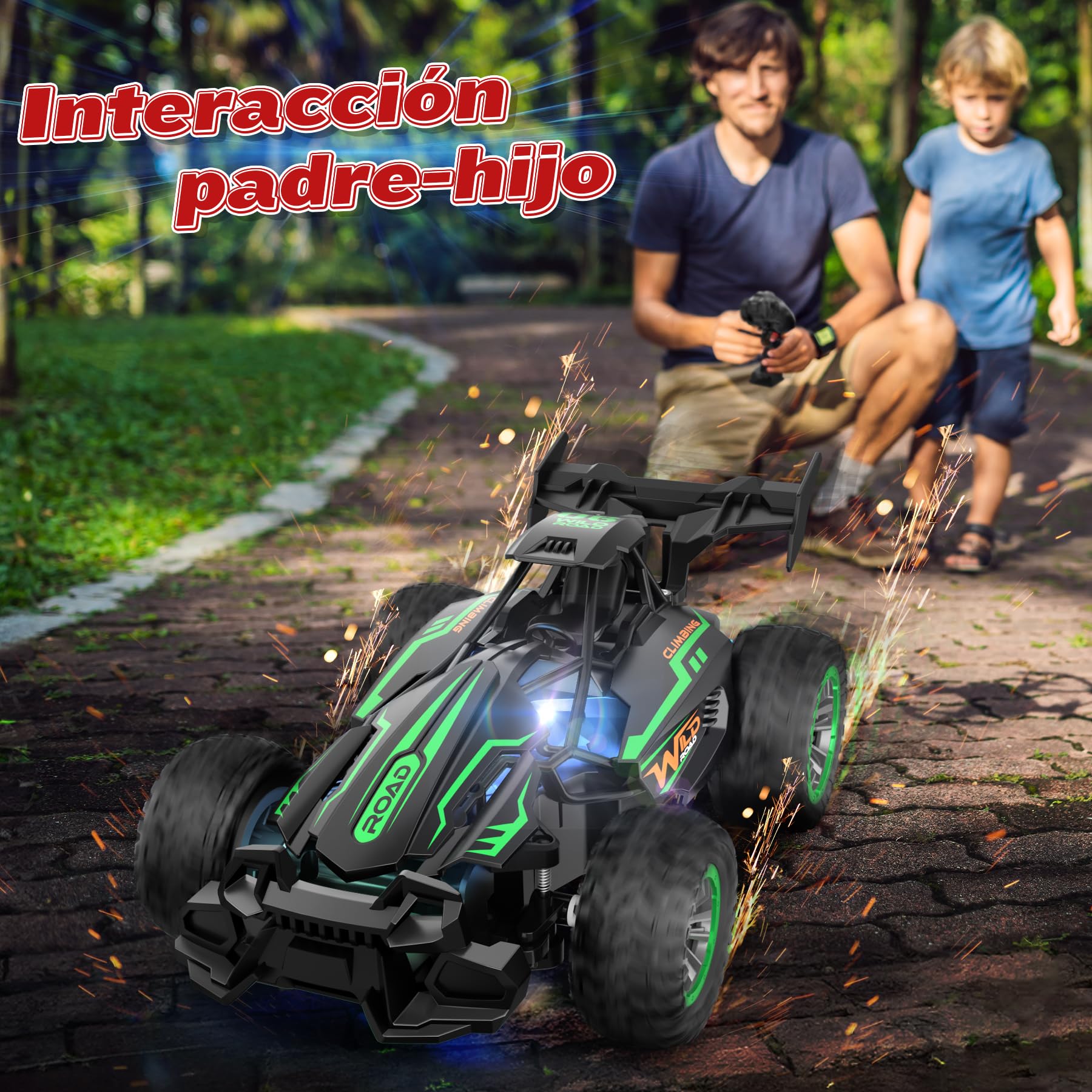 Coche Teledirigido, 1:18 RC Coche 2.4GHz 20+KM/H High Speed Coches Teledirigidos con Batería Recargable Coches Teledirigidos para Niños 3-16 Años Regalo Cumpleaños Navidad