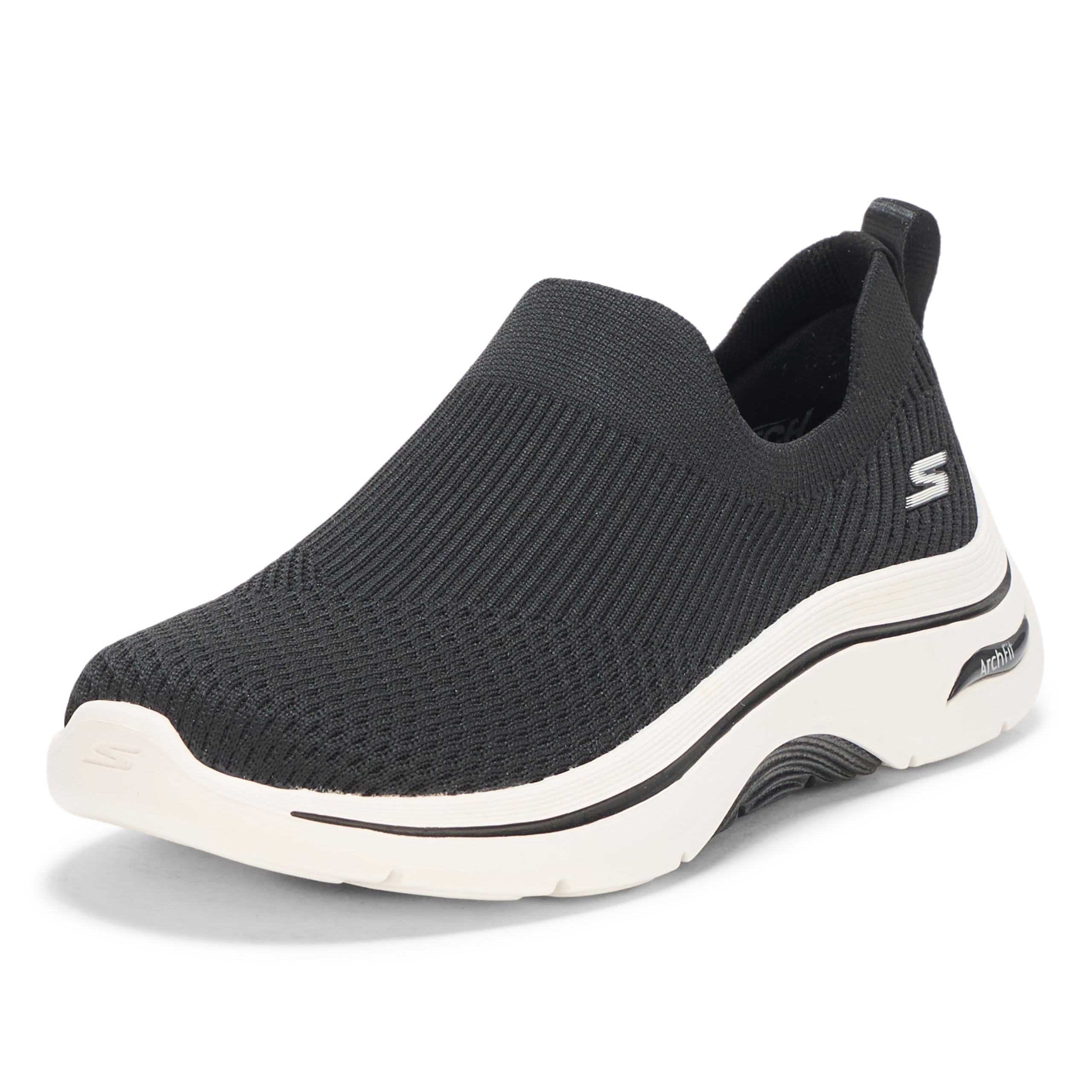 Photo 1 of Skechers Women's Go Walk Arch Fit 2.0 - Paityn Sneaker, Black/White, 8.5