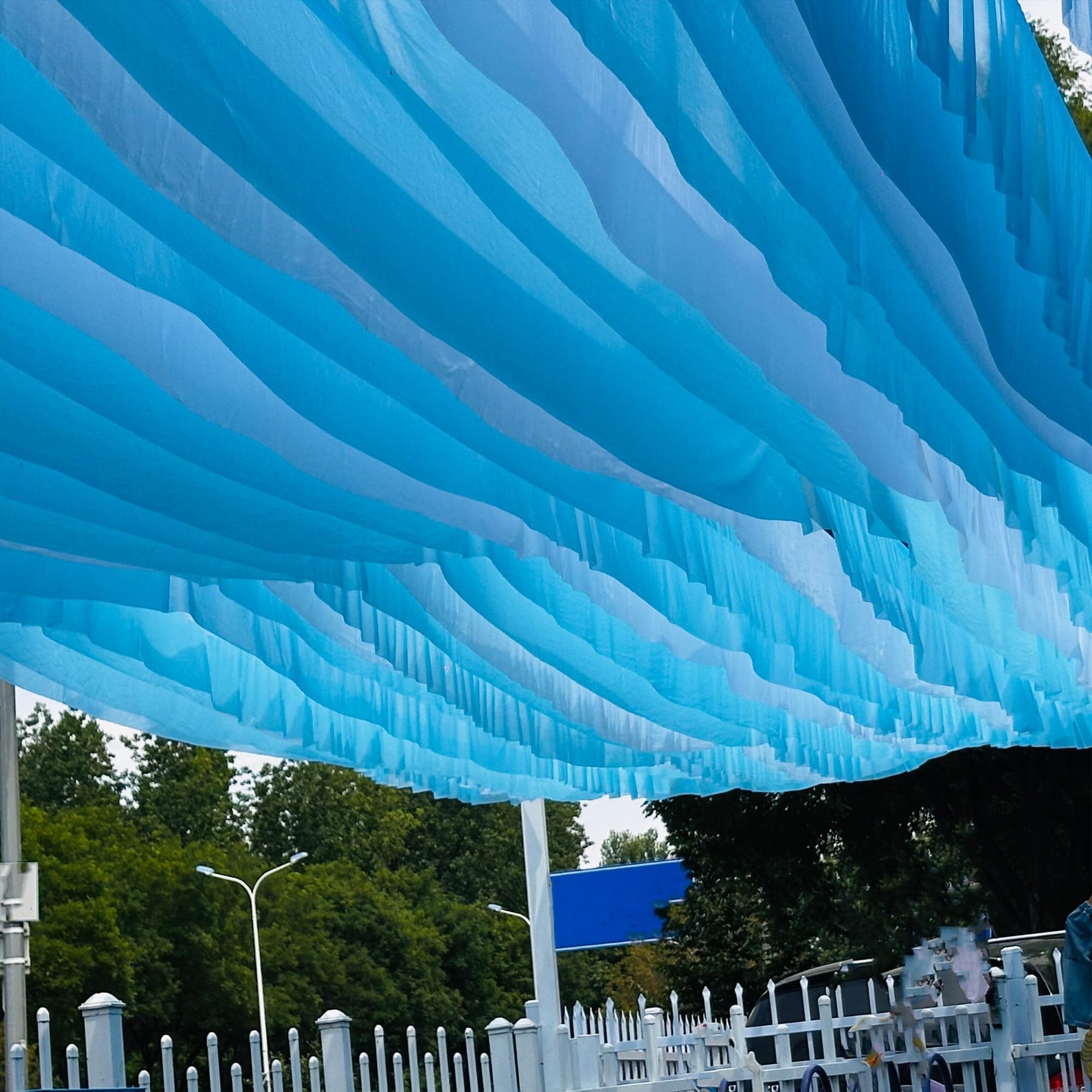 Outdoor Curtains for Gazebo, Lightweight Semi-Sheer Ceiling Decor Drapes