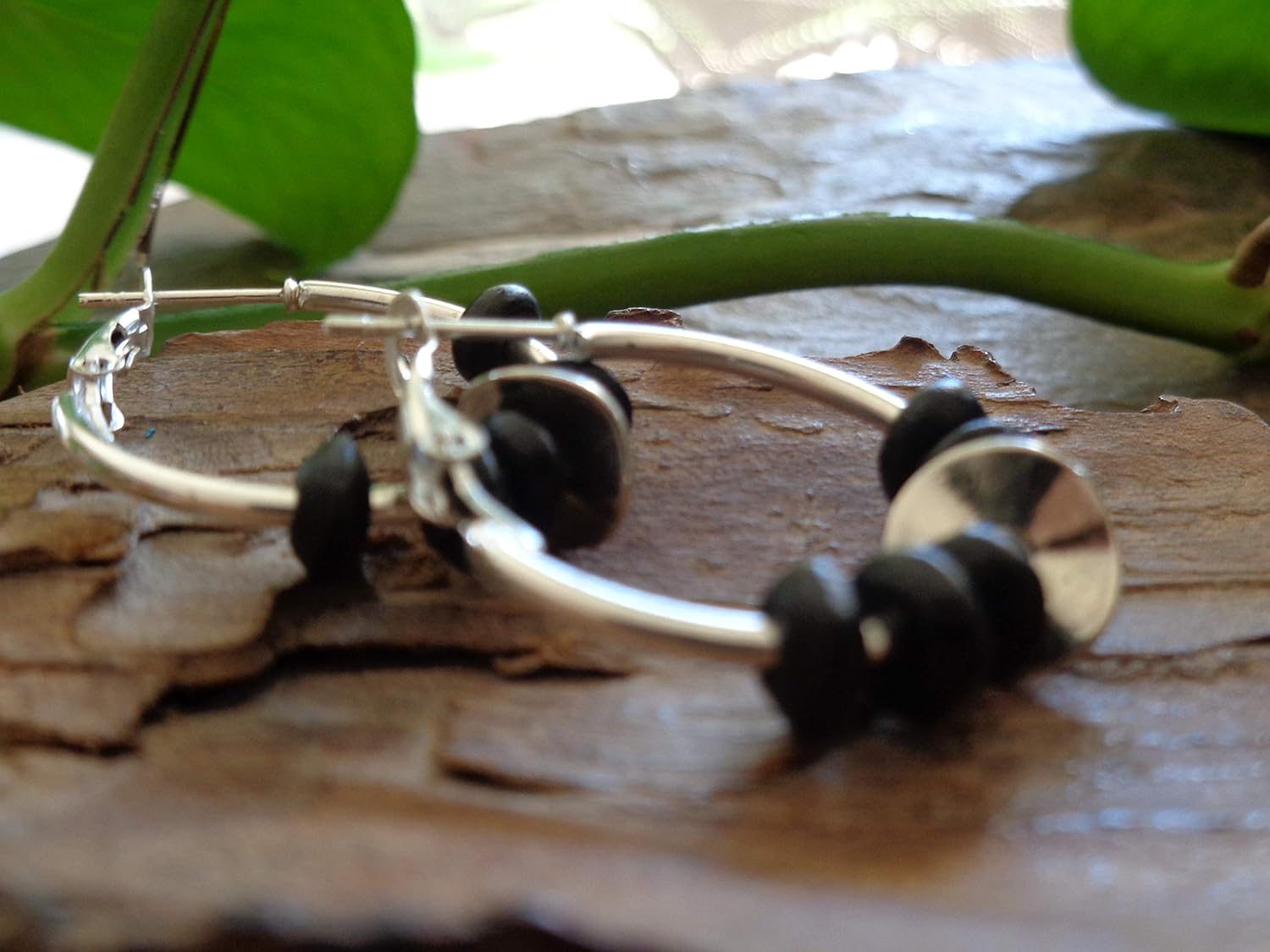 ✿ 2,5 CM DE MADERA NATURAL aro del BOHO pendientes ✿ tribal en el estilo de Bali ✿ 2,5 CM DE MADERA NATURAL aro del BOHO pendientes ✿ tribal en el estilo de Bali