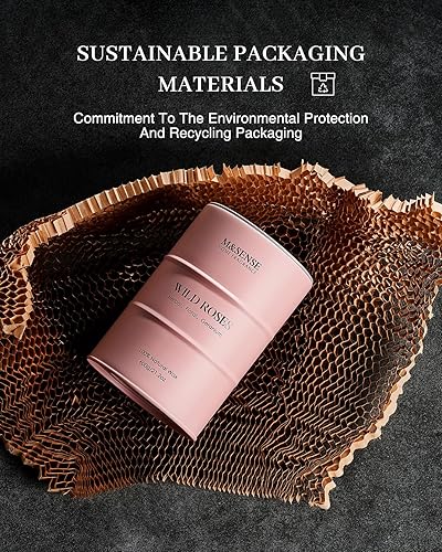 Miniatura 5 de M&SENSE Wild Rose - Vela perfumada natural grande de 120 horas de larga duración, velas de soja de 21.2 onzas, velas de aromaterapia de lujo para