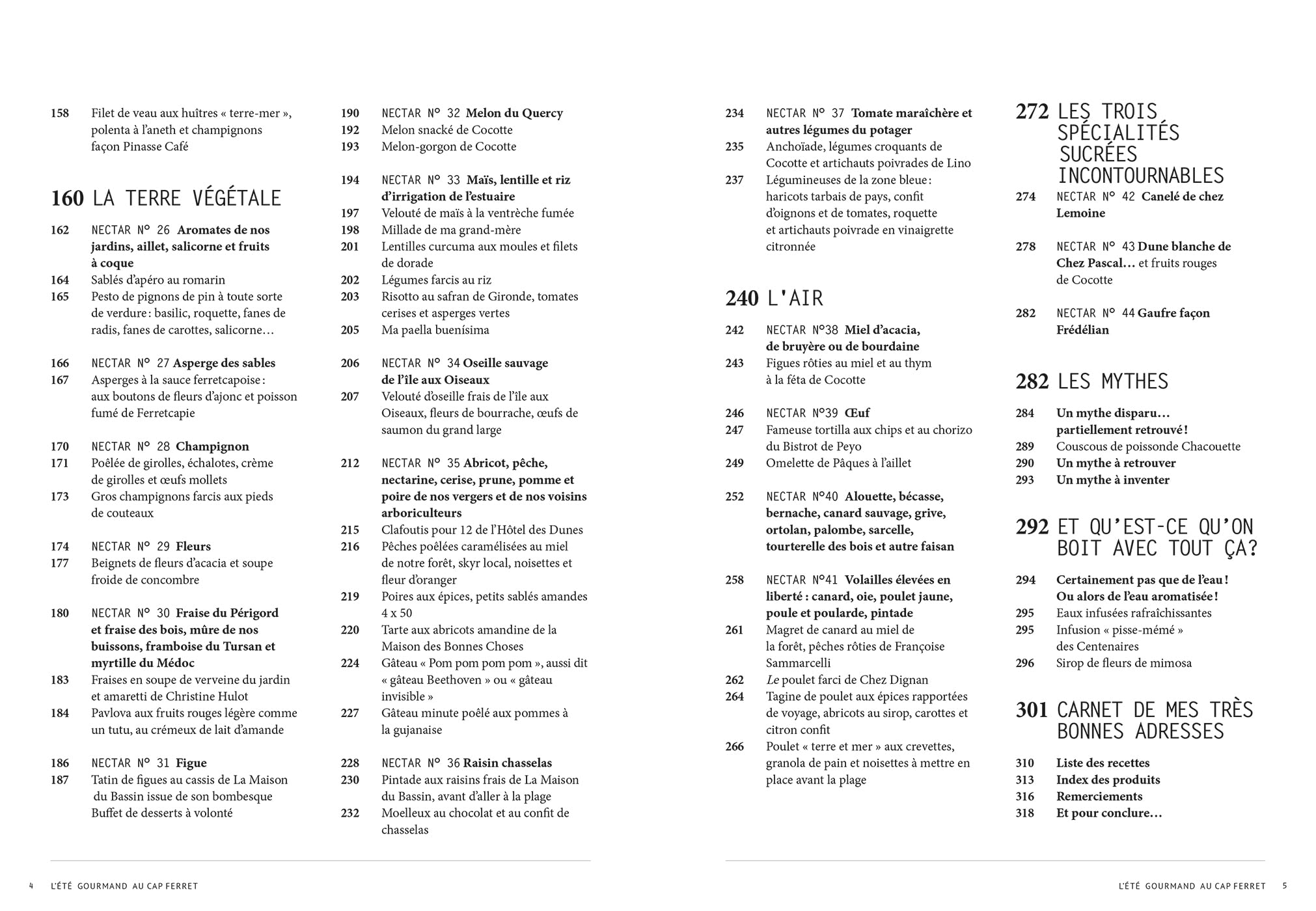 L'été gourmand au Cap Ferret: 44 nectars en 100 recettes