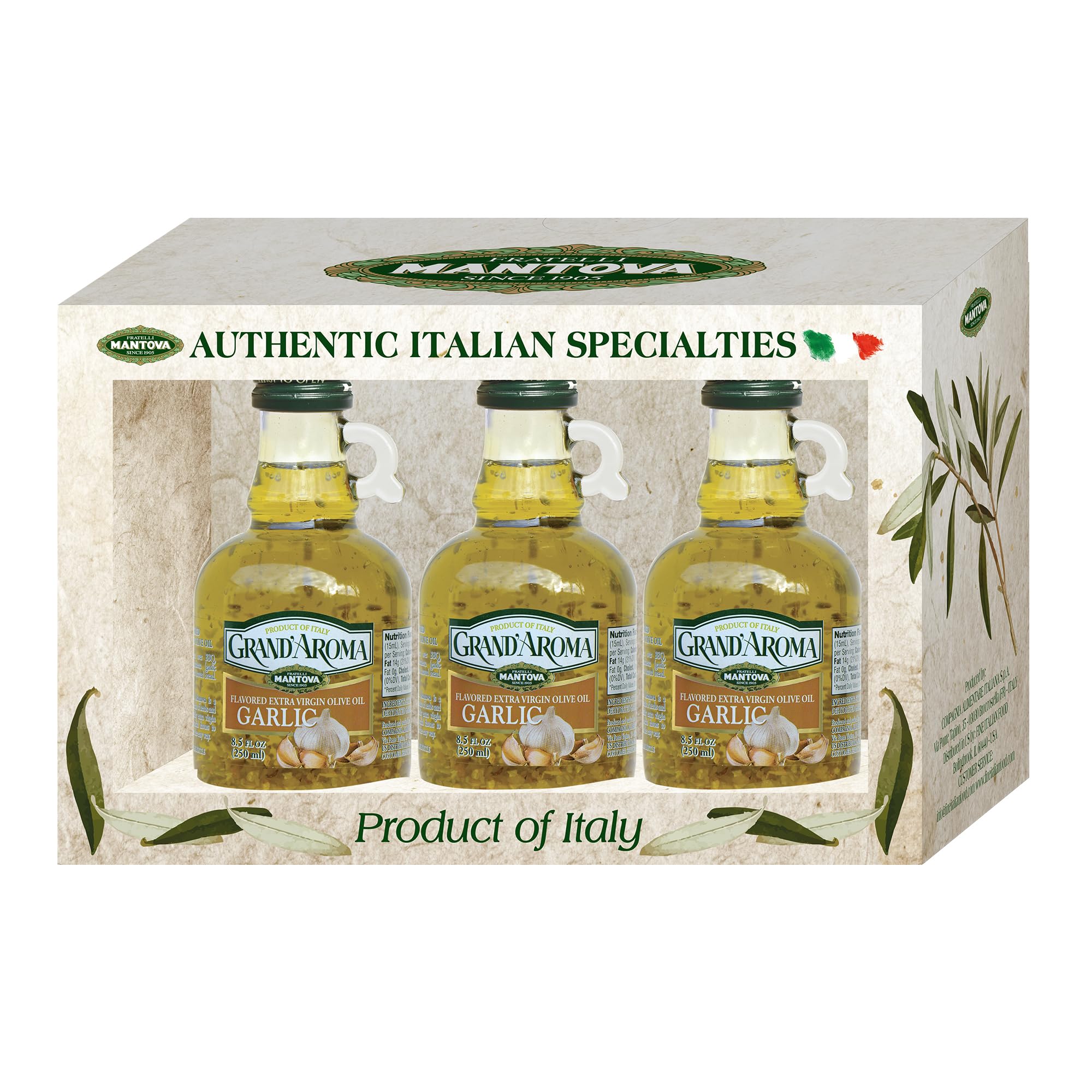 Amazon.com : Grand'aroma Garlic Extra Virgin Olive Oil, 8.5-Ounce