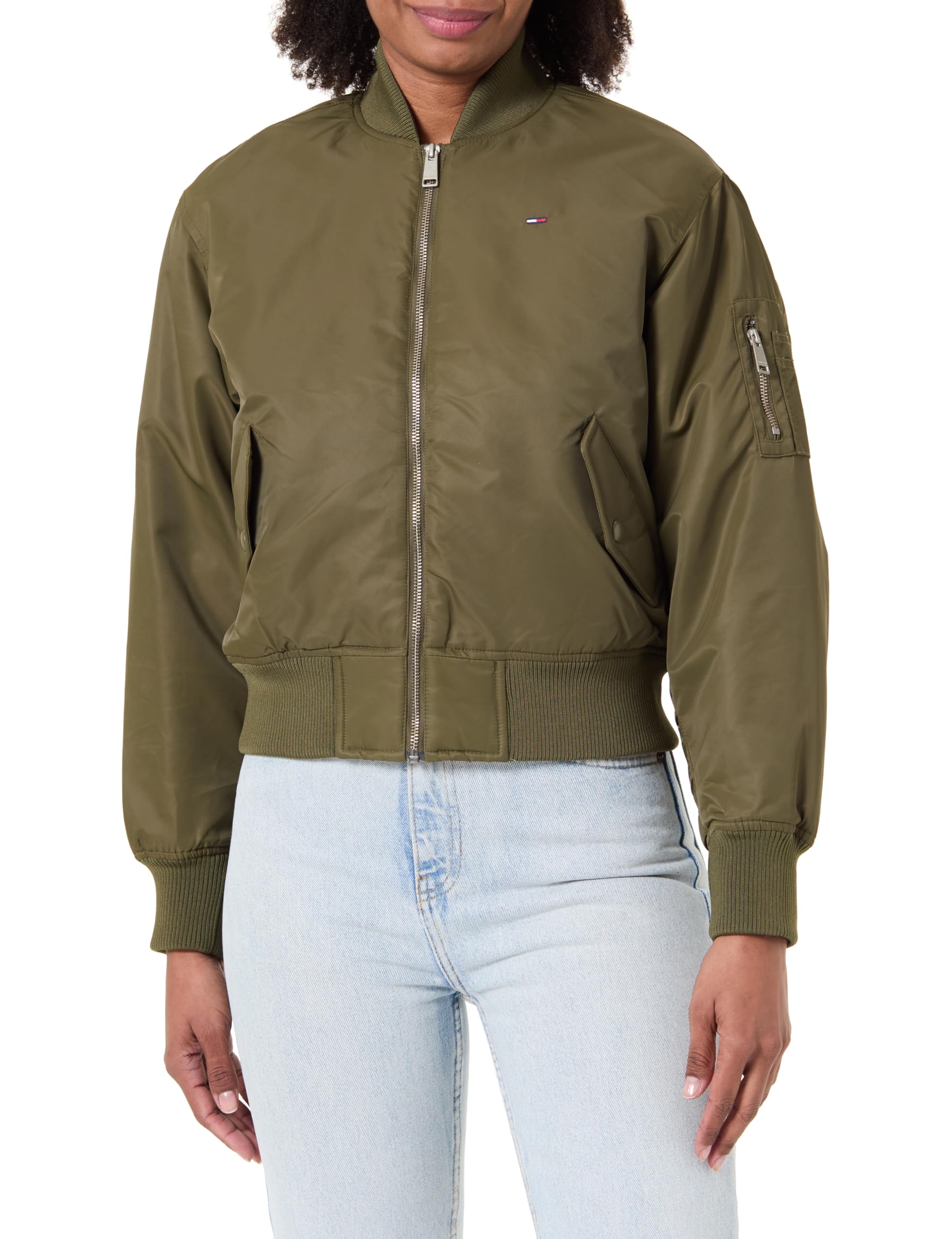 Tommy Jeans Damen Tjw Essential Bomber Jacket Dw0dw22046 Bomberjacke (1er Pack)