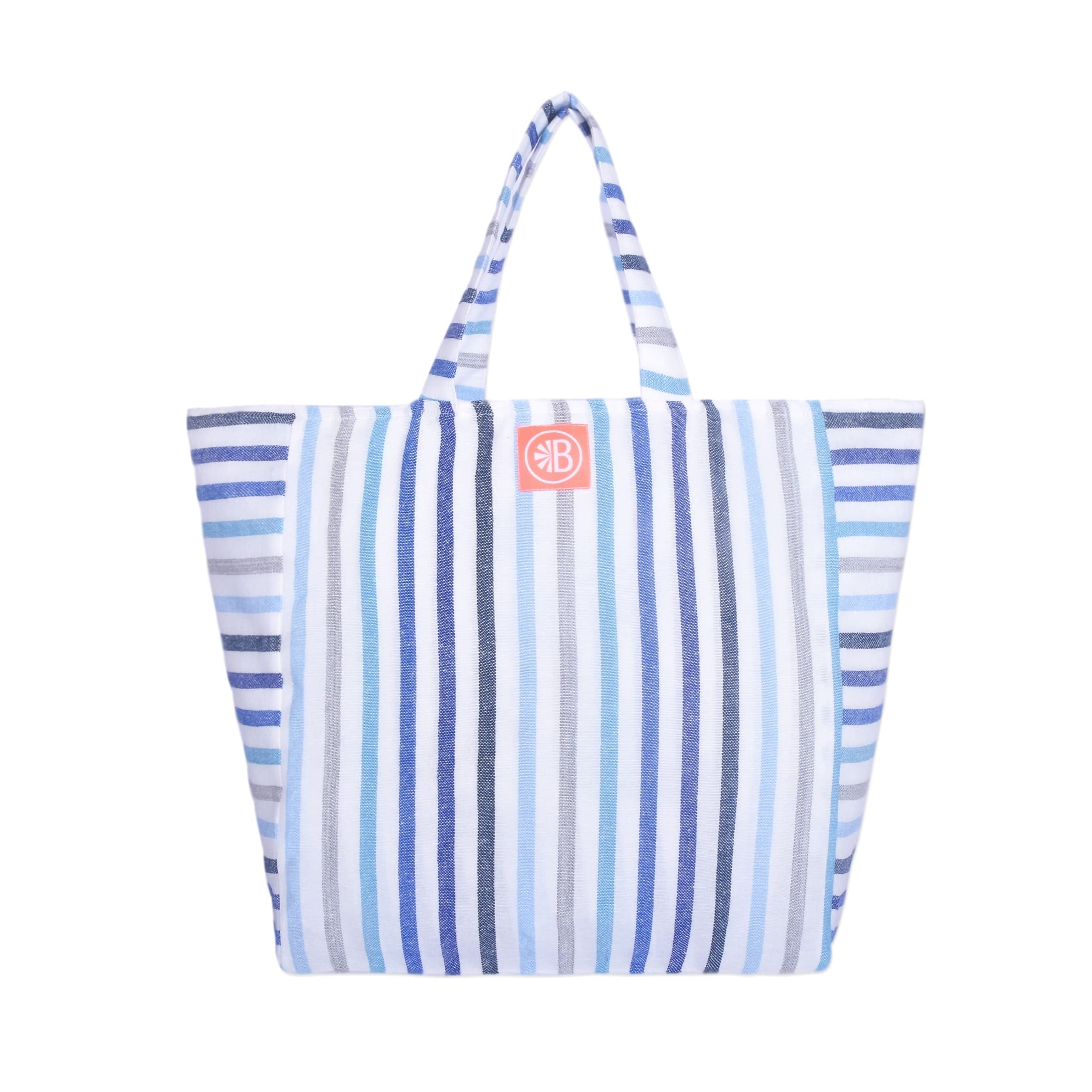 MARÉ by MexHandcraftLas Bayadas Beach Bag, Lightweight Colorful Beach Bag