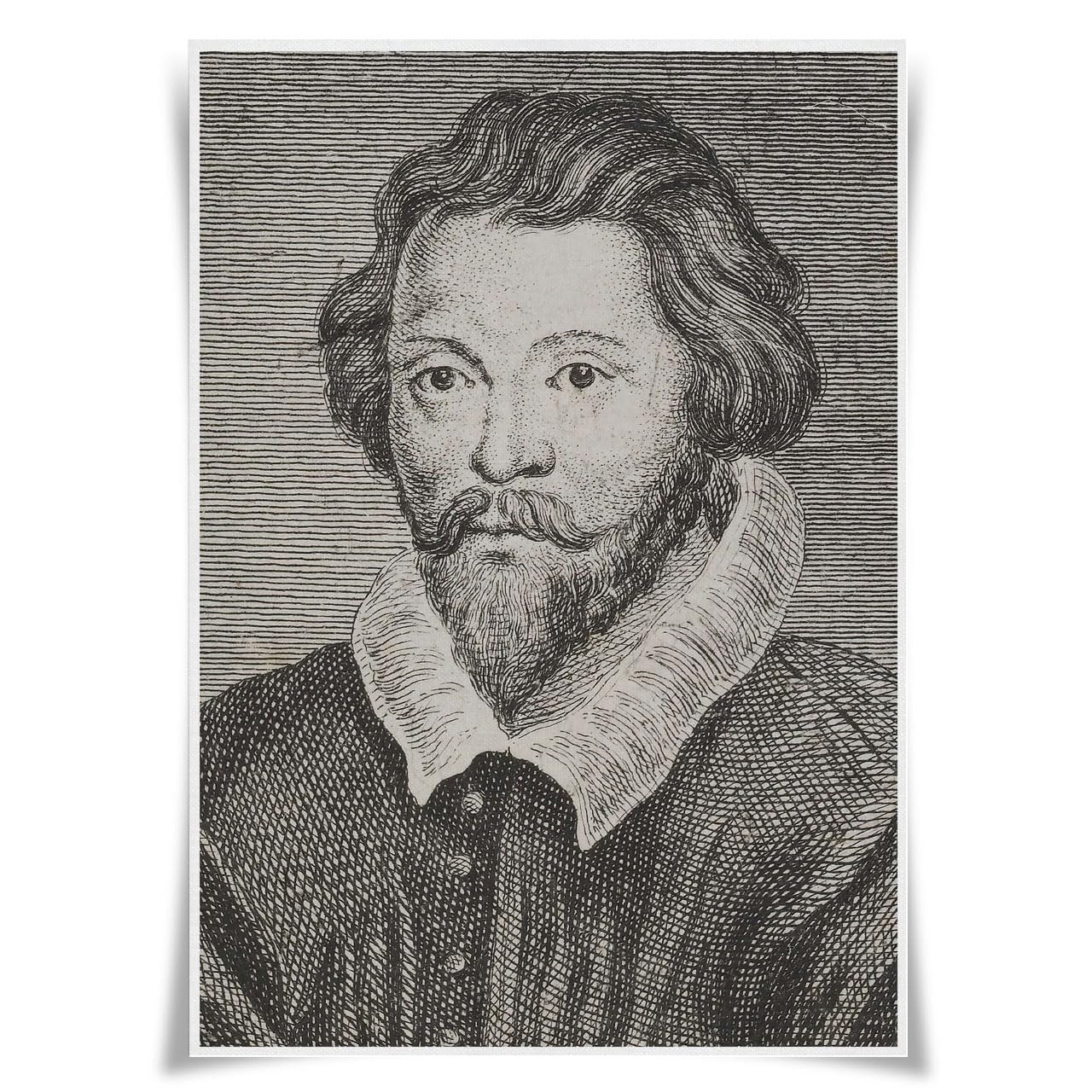Nice Captain 63 William Byrd Top 100 Classical Composers Portrait Poster Musician A3 Prints Wall Art Decor (63 William Byrd)