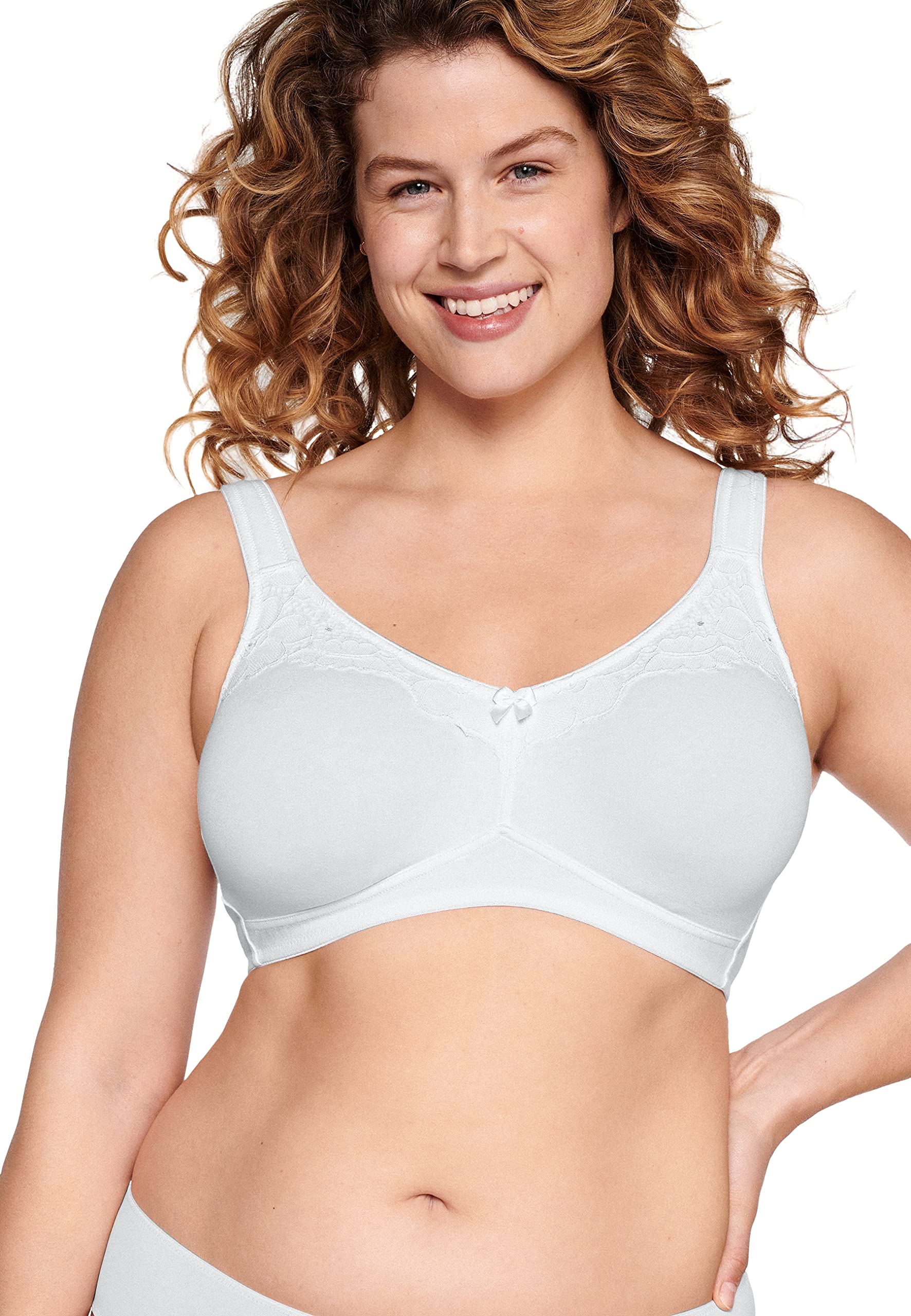 Naturana Women's Moulded Soft Cup Bra, White, 40C