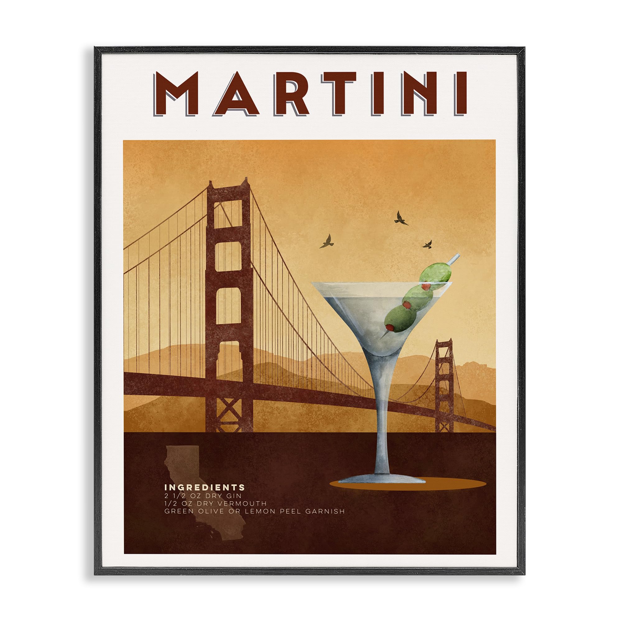 Arte giclée con marco de Martini & Bridge View para transformar paredes vacías con estilo