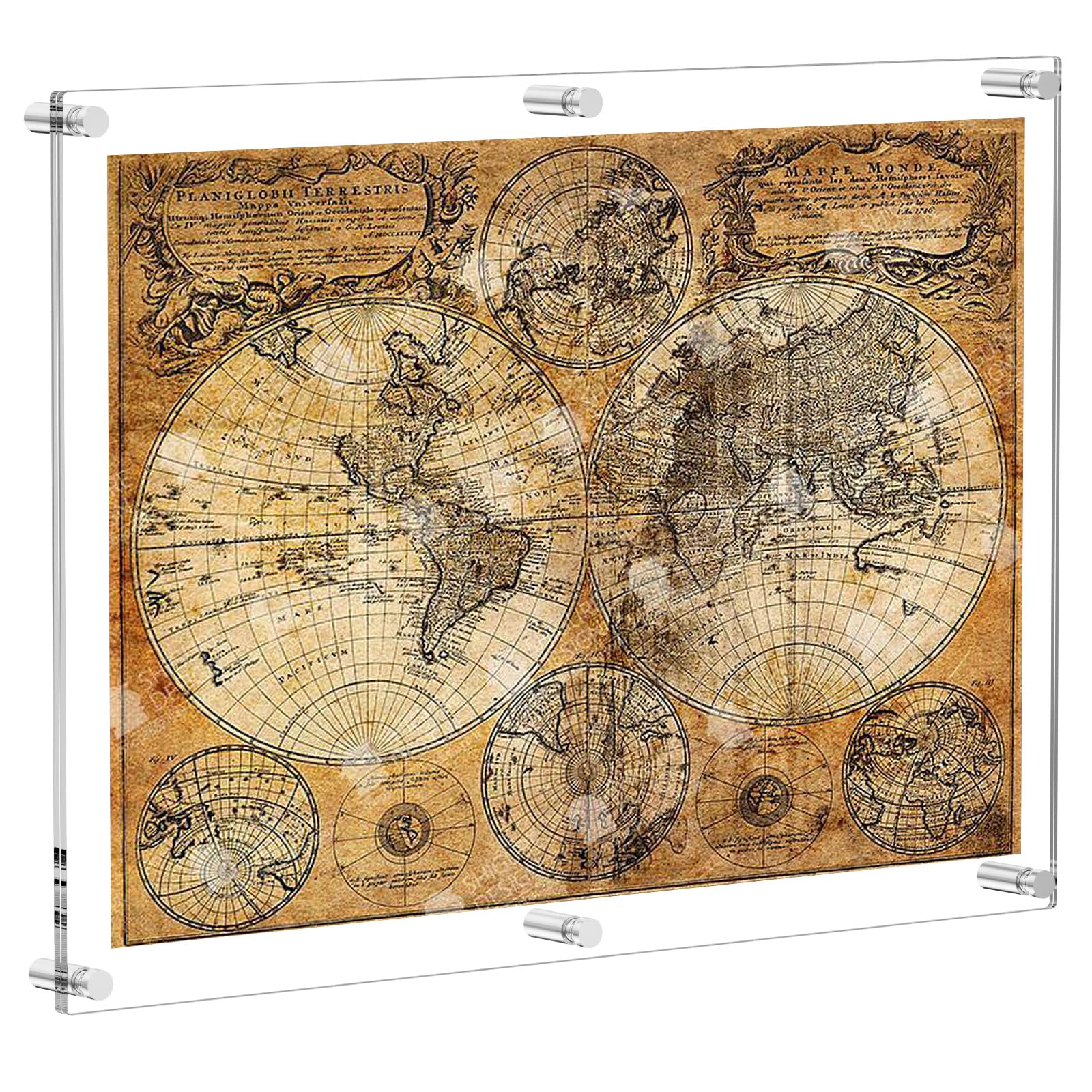 AITEE Large Acrylic Flaoting Picture Frame 24×36?Full Frame Size 27×39