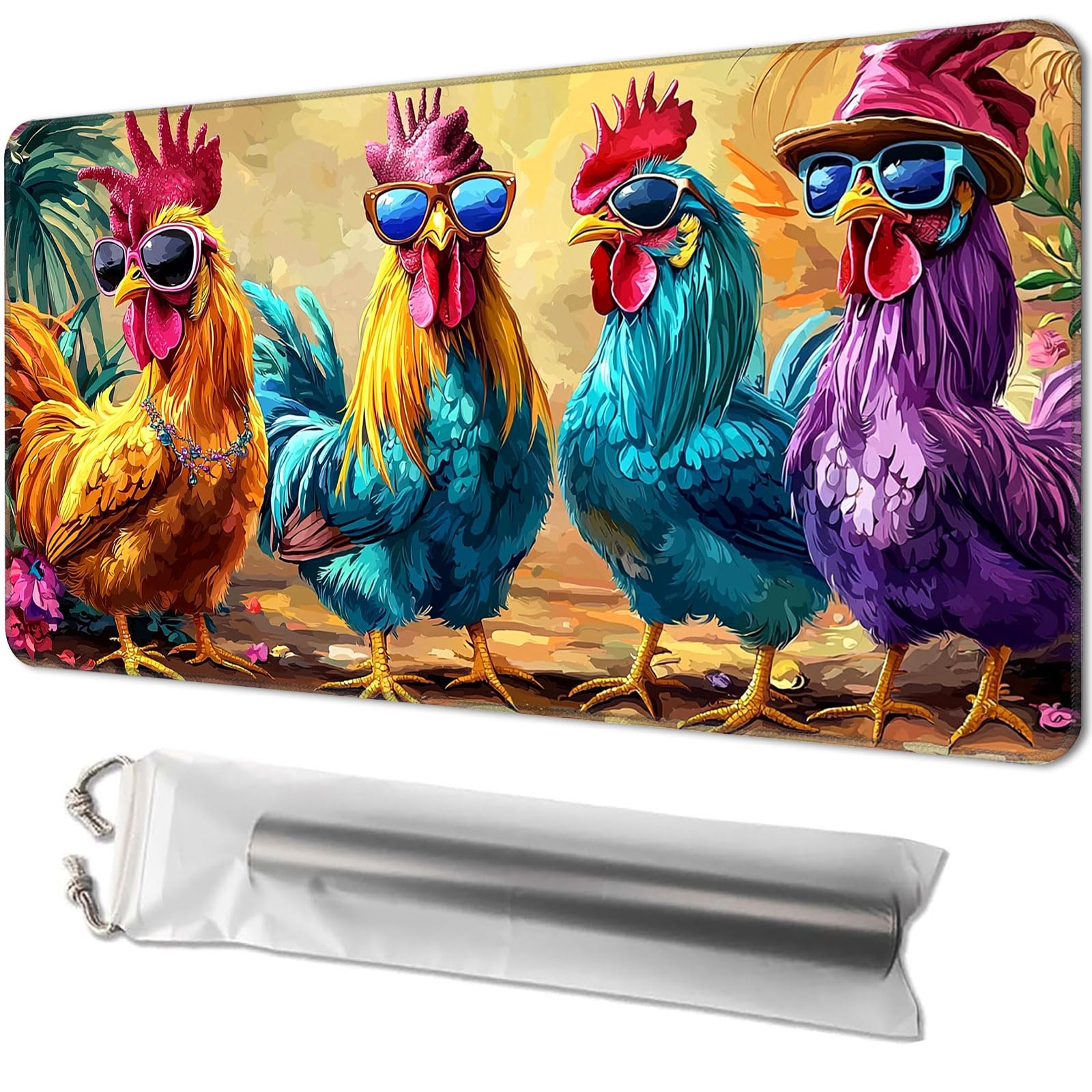 Amazon.com: Playmat for TCG, with Free Storage Bags, Game Mat 24 x 14  inches, MTG and Board Game Mat for Cards, Ideal for Card Game Enthusiasts,  Colorful Chickens : Toys & Games