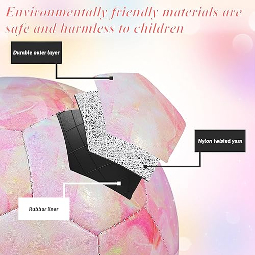Miniatura 3 de Soccer Ball Size 3Size 4 for Kids, Premium TPU Toddler Soccer Balls Interactive Indoor Outdoor Sports Toys for Kid Children Boys Girls Teenager
