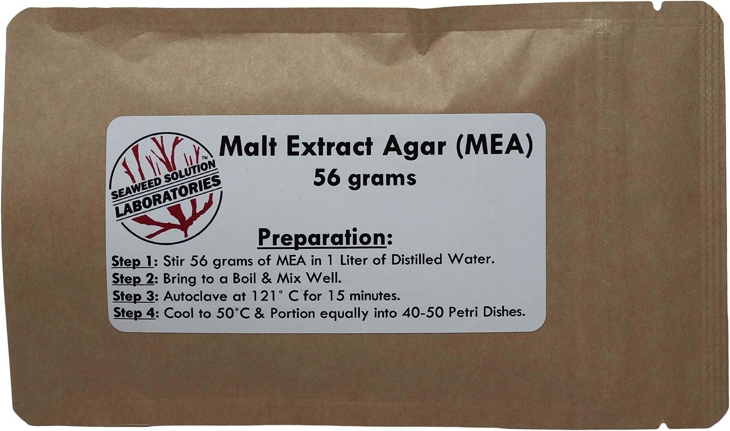 Malt Extract Agar (MEA) 56 grammes - Great For Cultivating Mushrooms!