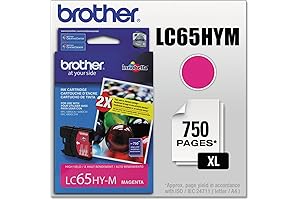 Brother LC65HYM High-Yield Ink Cartridge: Enhance Your Magenta Prints