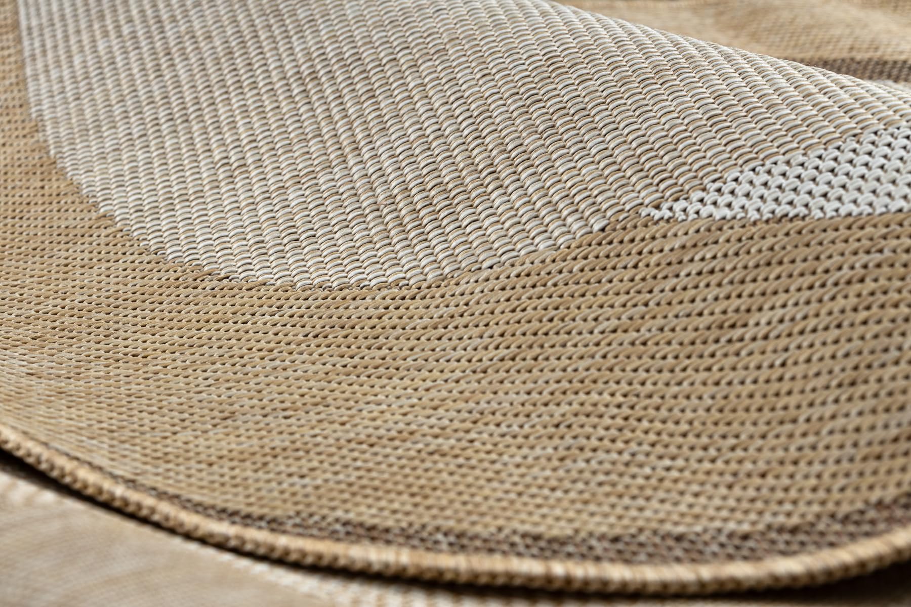 ORGANIC 2123 Tapis sisal naturel / écru intérieur & extérieur 133x190 cm