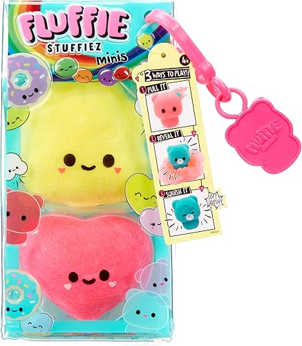 Miniatura 5 de Fluffie Stuffiez Popcorn & Heart Candy Minis Característica coleccionable  Sorpresa Reveal Unboxing Suave y Squishable Táctil Play Fidget DIY