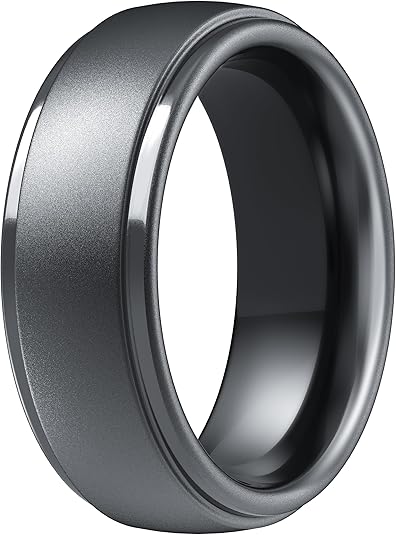 ThunderFit Silicone Men’s Wedding Rings, 10mm Wide 2.5mm Thick Rubber Wedding Bands-Variety Multipack 1-7