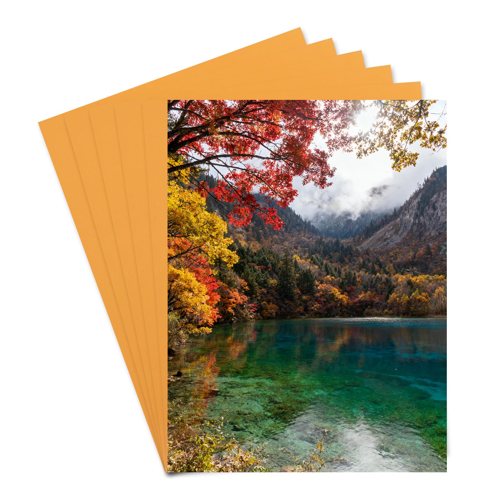 PATIKIL 6 Pcs Aluminum Sublimation Blanks, 20x30CM Metal Sublimation Blank Sign Metal Photo Prints for Custom Personalized Frame Cards Photo, Mirror Gold