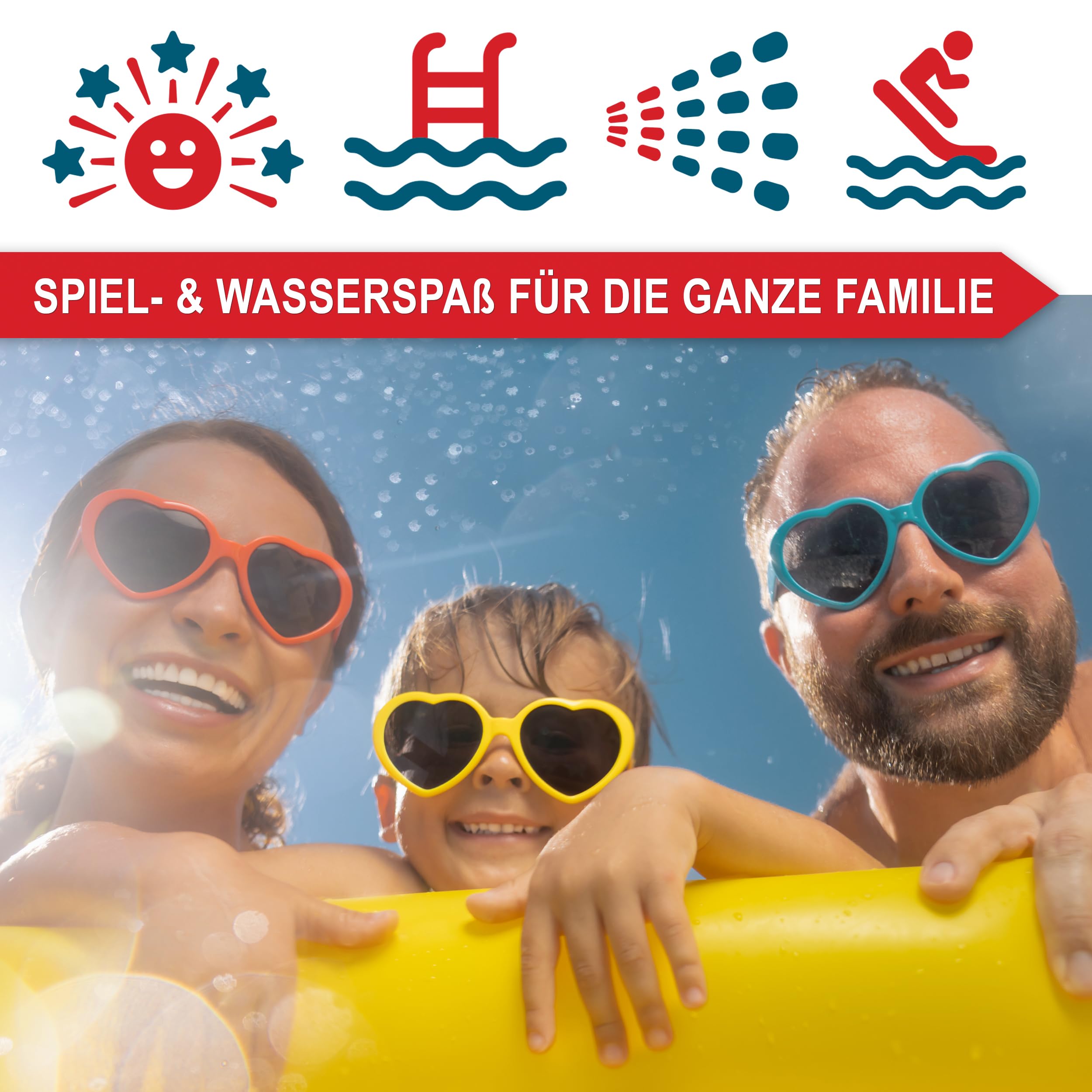 ONBEST Kinderpool Planschbecken für Kinder – aufblasbar – 182x165x62 cm – Poolrutsche – Dschungel Design Aufstellpool – Kinderbecken – Kinderplanschbecken – Kinder 3+ Jahre – Wasserpark