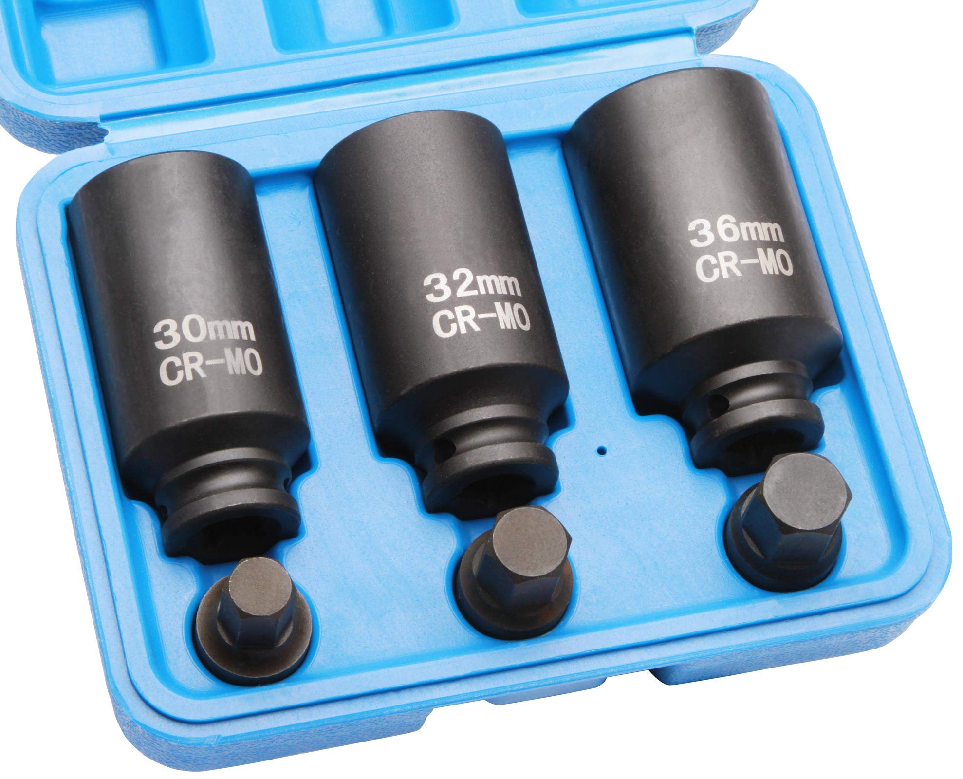 Douilles à Chocs 12 Pans pour Cardan, 30 mm, 32 mm, 36 mm, Boîte de 6 Pièces