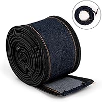 Vista 10 de YESWELDER Cubierta de cable de soldadura TIG resistente a la llama de cuero negro de 7,6 metros (25 pies de longitud)