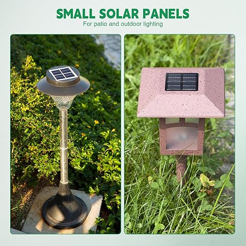 Miniatura 7 de Kanayu 30 piezas de paneles solares pequeños 3V 120MA mini células solares policristalinas kits de sistema DIY módulo de panel solar epoxi células