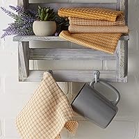 Vista 5 de DII Everyday Kitchen Collection - Juego de paños de cocina surtidos, 12 x 12 pulgadas, oro miel, 5