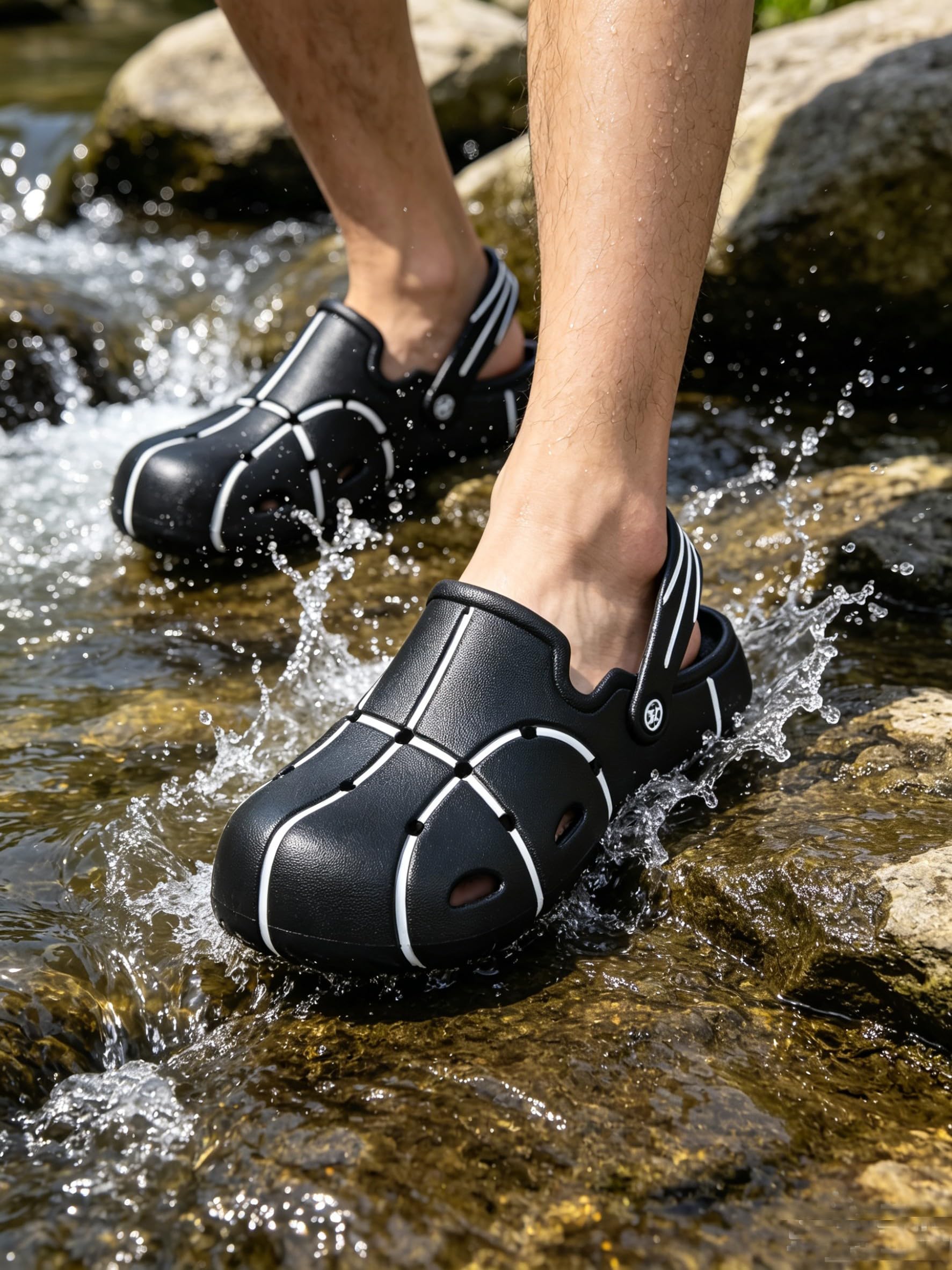 Gaatpot Unisex Mules et Sabots Amusant,Antidérapant,Léger