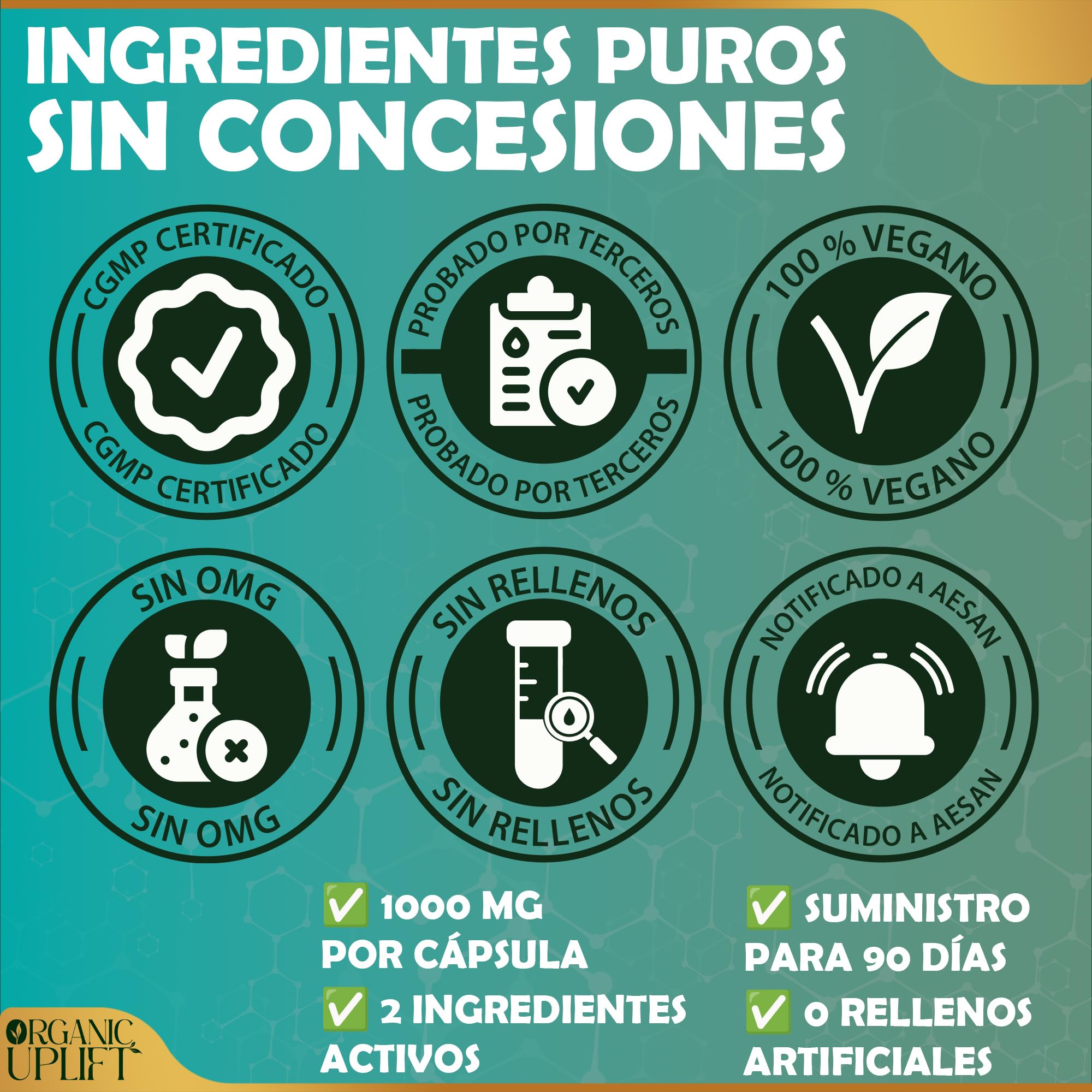 NAD Resveratrol Puro 1000 mg, NAD+ liposomal para hombres y mujeres, nicotinamide riboside, Cápsulas de NAD Plus de alta pureza, Probado en laboratorio, suministro para 3 meses (90 cápsulas)