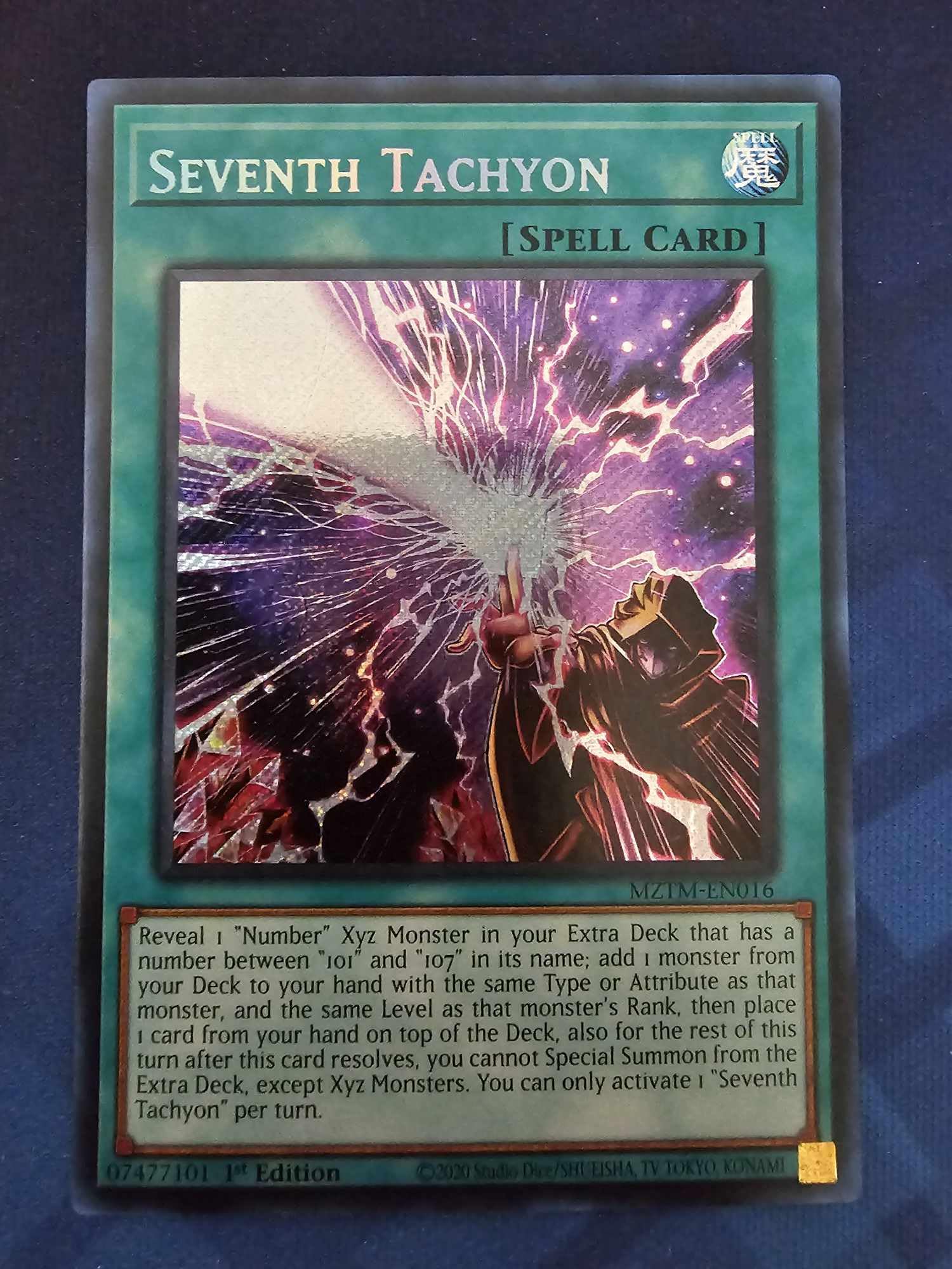 遊戯王 MZTM-EN016 時空の七皇 Seventh Tachyon (英語版 1st Edition シークレットレア) Maze of the Master Amazon.com: Seventh Tachyon - MZTM-EN016 - Secret Rare