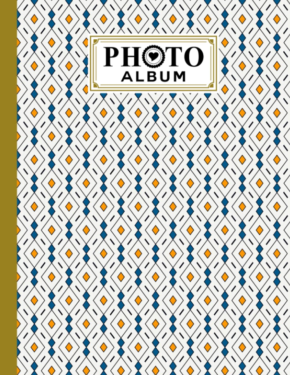 Photo Album: Large Photo Albums with Writing Space Memo, Extra Large Capacity Picture Album | Premium Rhombuses Cover by Monica Pietrobon-Victoria