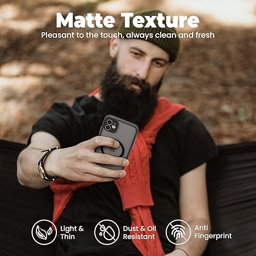 Miniatura 2 de ZCDAYE Funda magnética para iPhone 11, compatible con carga inalámbrica tacto sedoso parte trasera de policarbonato mate TPU parachoques a prueba de