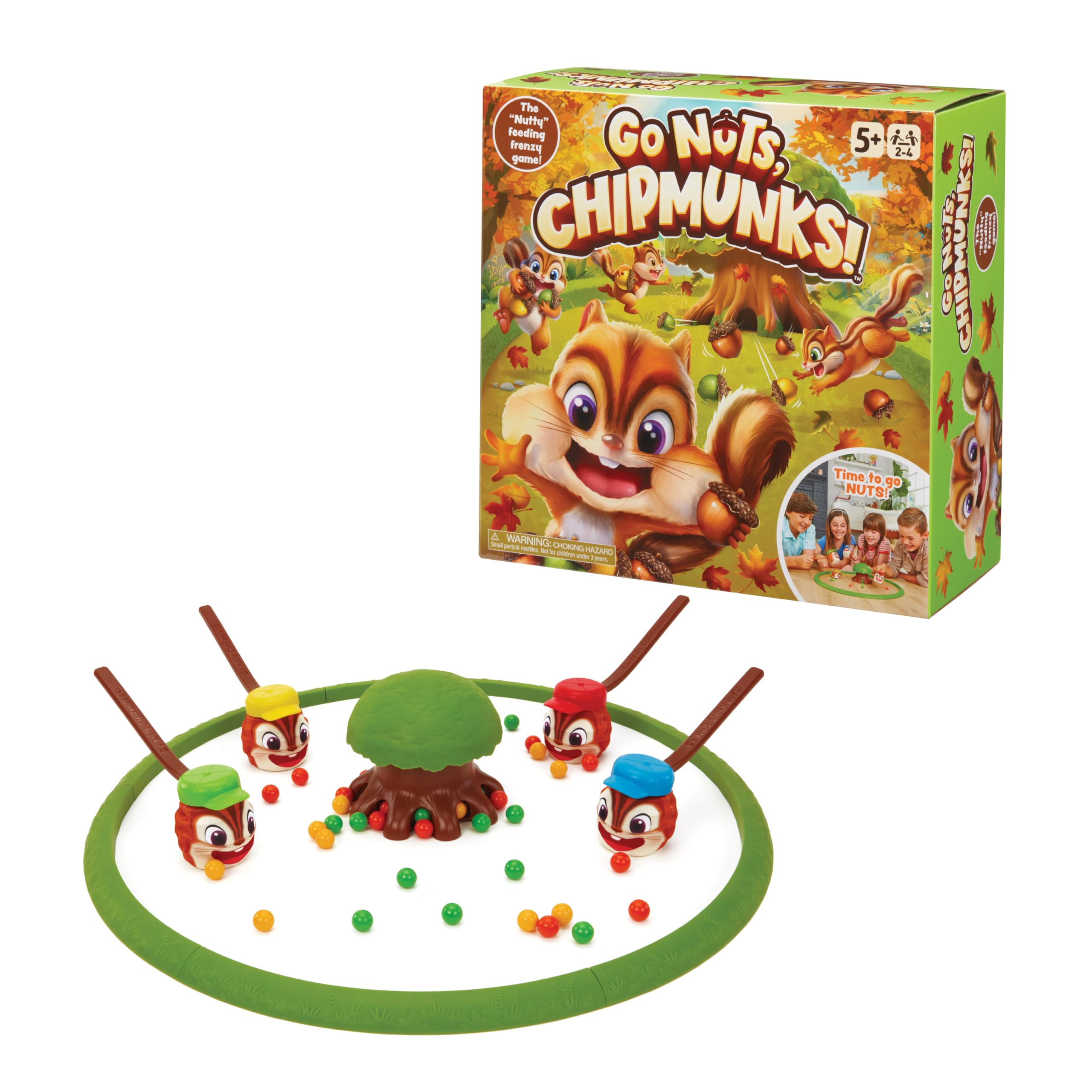 Go Nuts, Chipmunks! Acorn Collecting Family Game – Fast-Paced Marble Chase, Ages 5+, 2-4 Players-image-9
