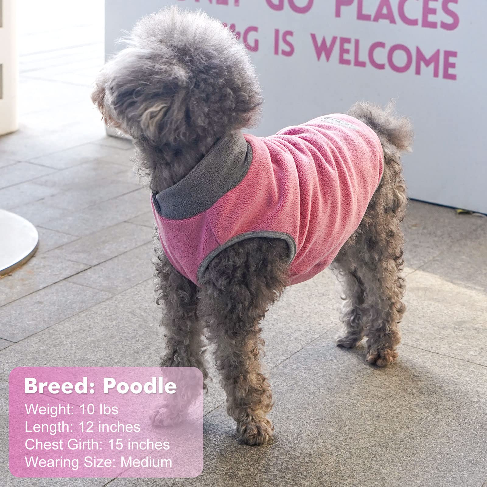 cyeollo Dog Hoodie Sweatshirt Buffalo Plaid Dog Flannel Sweater with Hat Winter Thermal Warm Dog Clo Reflective Dog Sweater Cyeollo Dog Sweater - Knit Turtleneck For