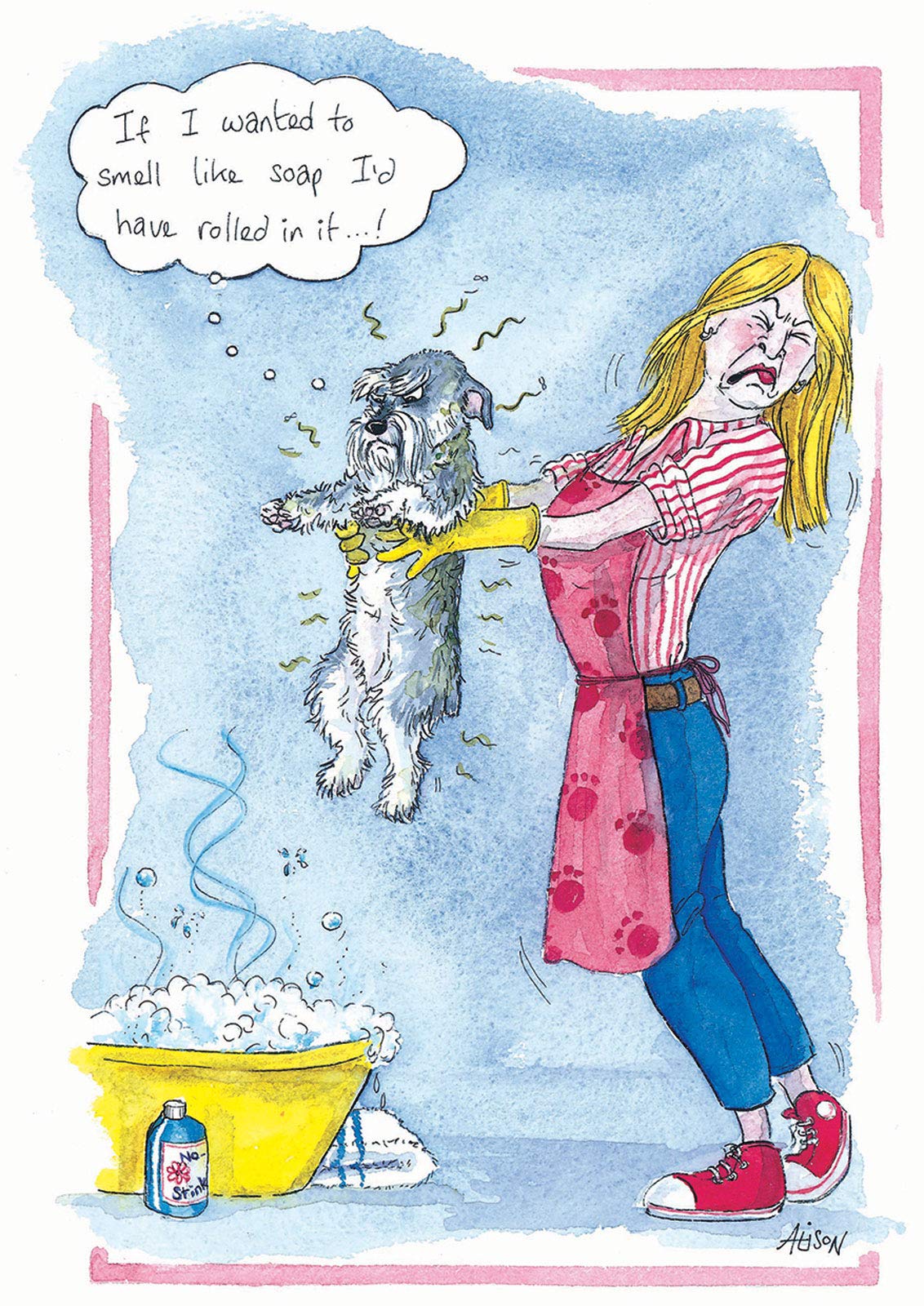 Quayside CardsAlison's Animals Card Collection - If I Wanted to Smell Like Soap