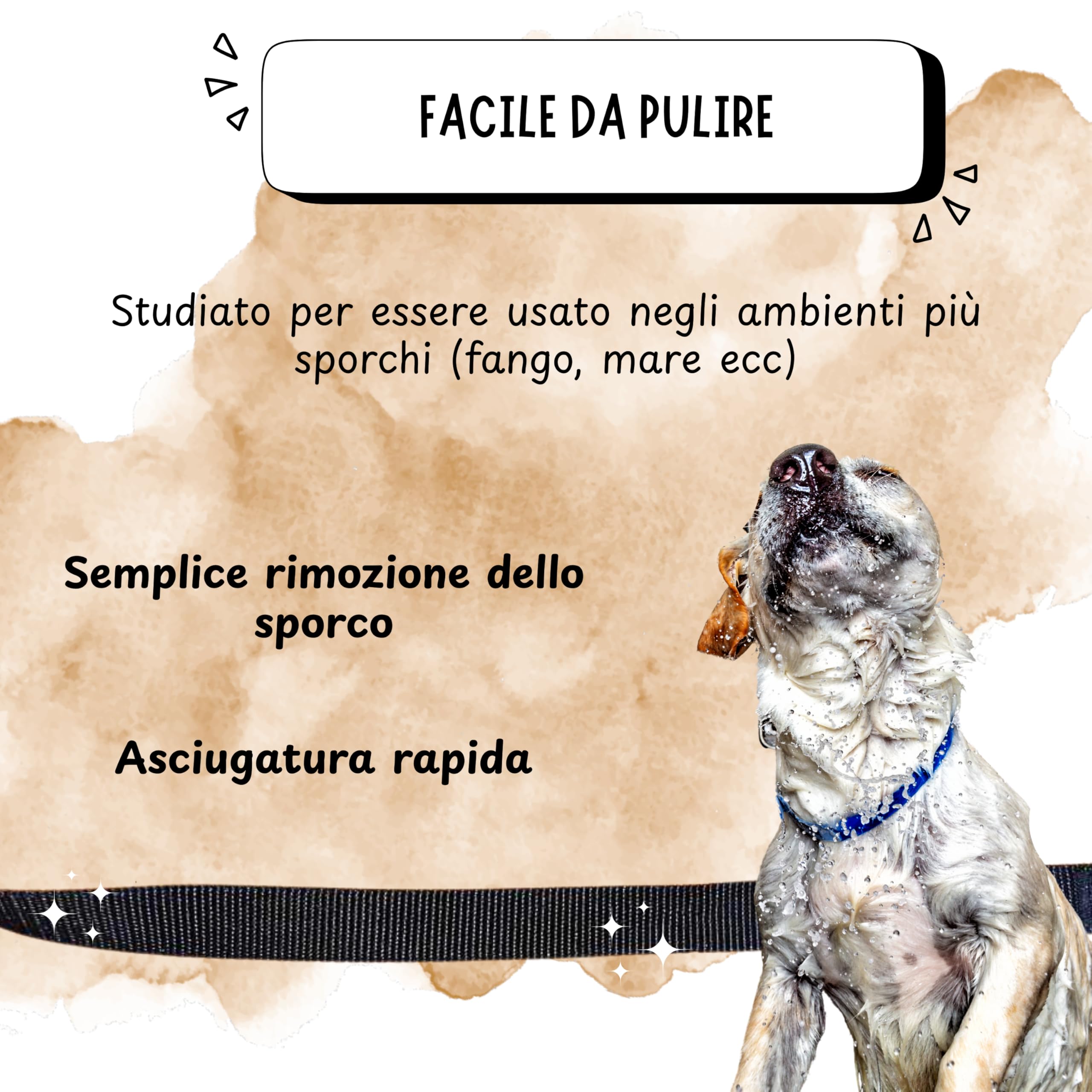 Lunghina Cane 10 Metri in Nylon Resistente – Guinzaglio Addestramento per Cani con Moschettone Girevole Antigroviglio - Nero