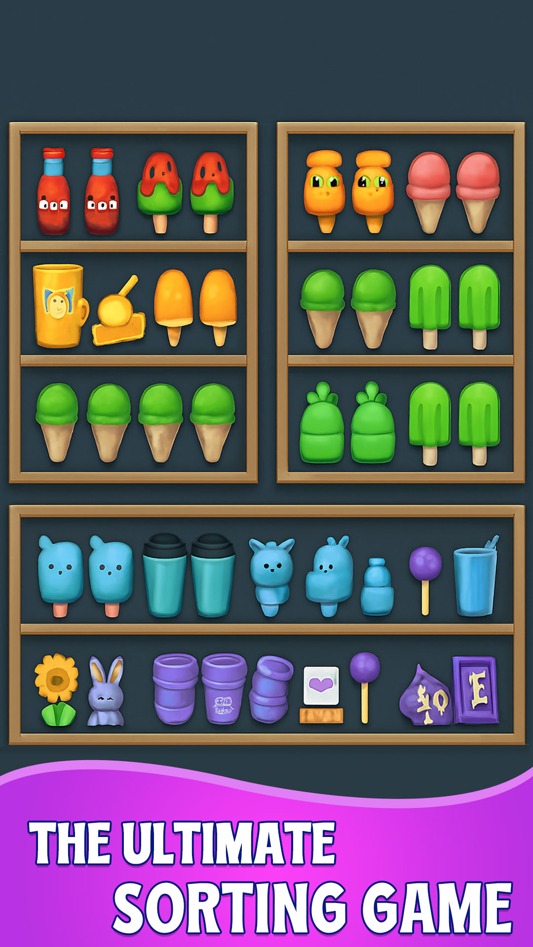 Goods Sort Puzzle Master 3D: Triple Match Challenge Fill the Fridge ...