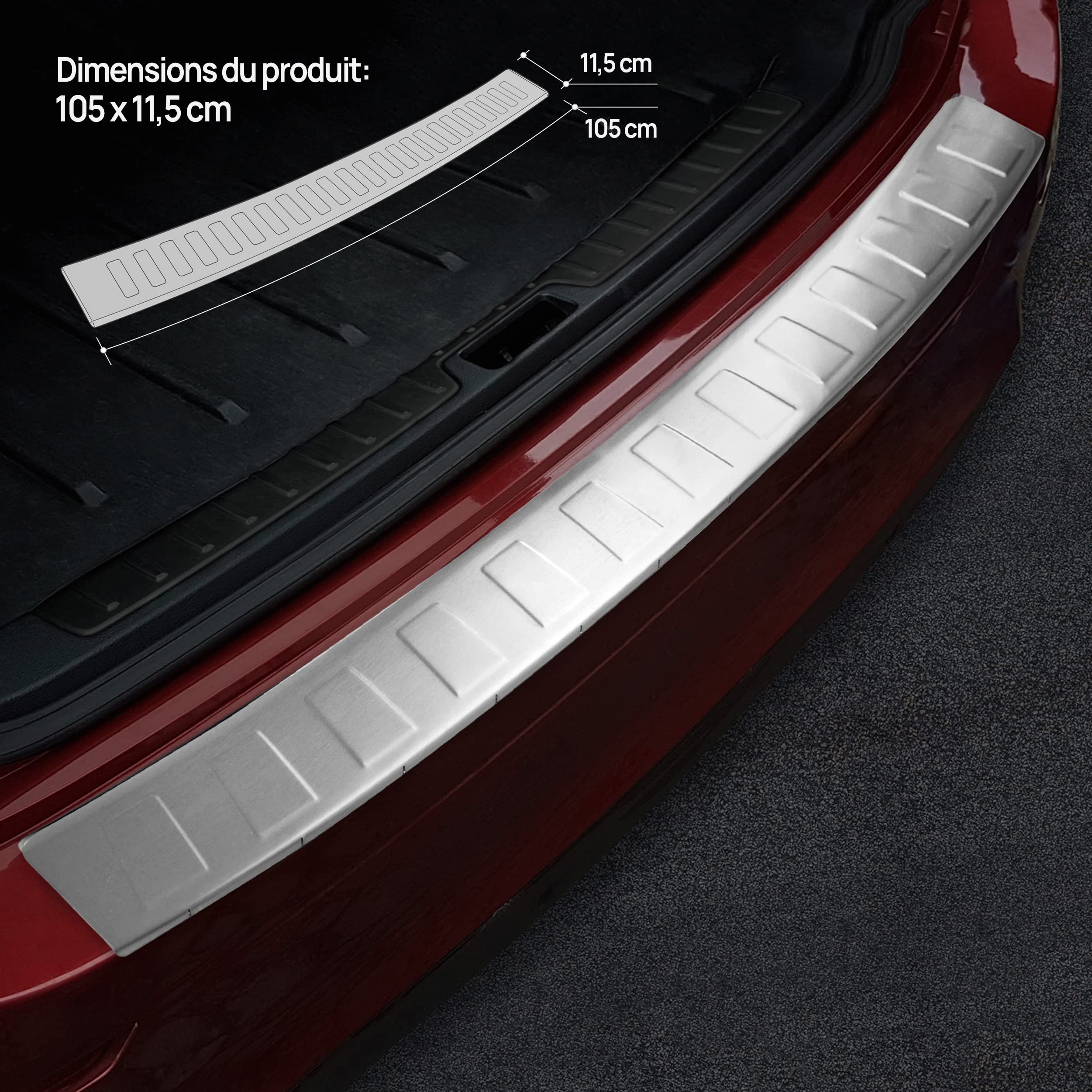 Protecteur Pare-chocs Arrière Chrome Pour BMW X1 E84 2009-2012 - Acier Inoxydable