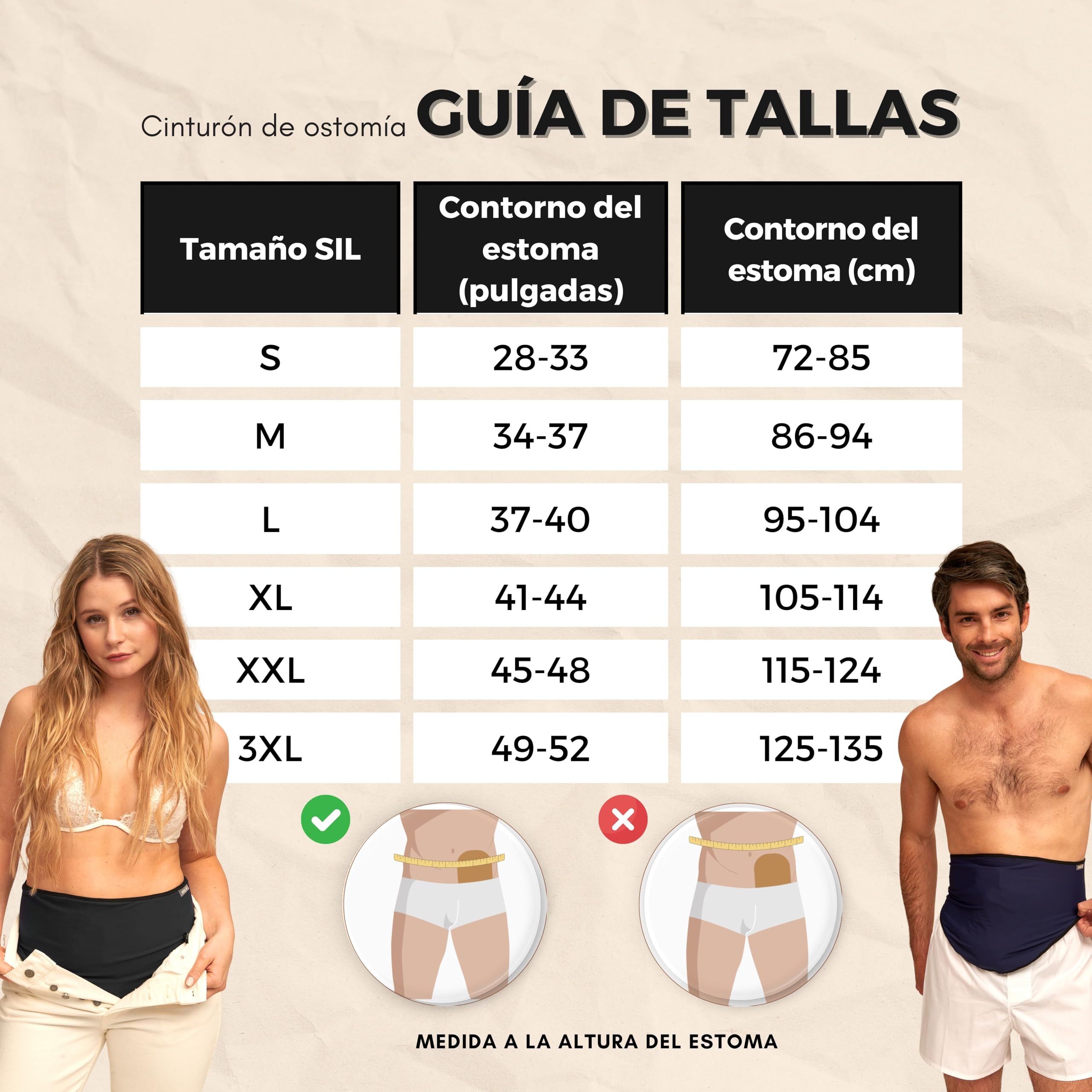 SIIL Cinturón de Ostomía – Faja de Soporte para Colostomía, Ileostomía o Urostomía | Funda para Bolsas de Ostomía | Cinturón Deportivo Transpirable y de Secado Rápido para Natación