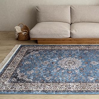 洗えるデニムラグ 190x240cm ブルー サヤンサヤン Amazon | サヤンサヤン 洗える 手織り ラグマット デニムラグ