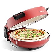 Forno per pizza Clatronic® | Pizzarette 350°C per pizza italiana su pietra a casa | anche per pizze surgelate | pizza in meno di 5 minuti | inclusa pietra per pizza Ø32cm e accessori | PM 3787