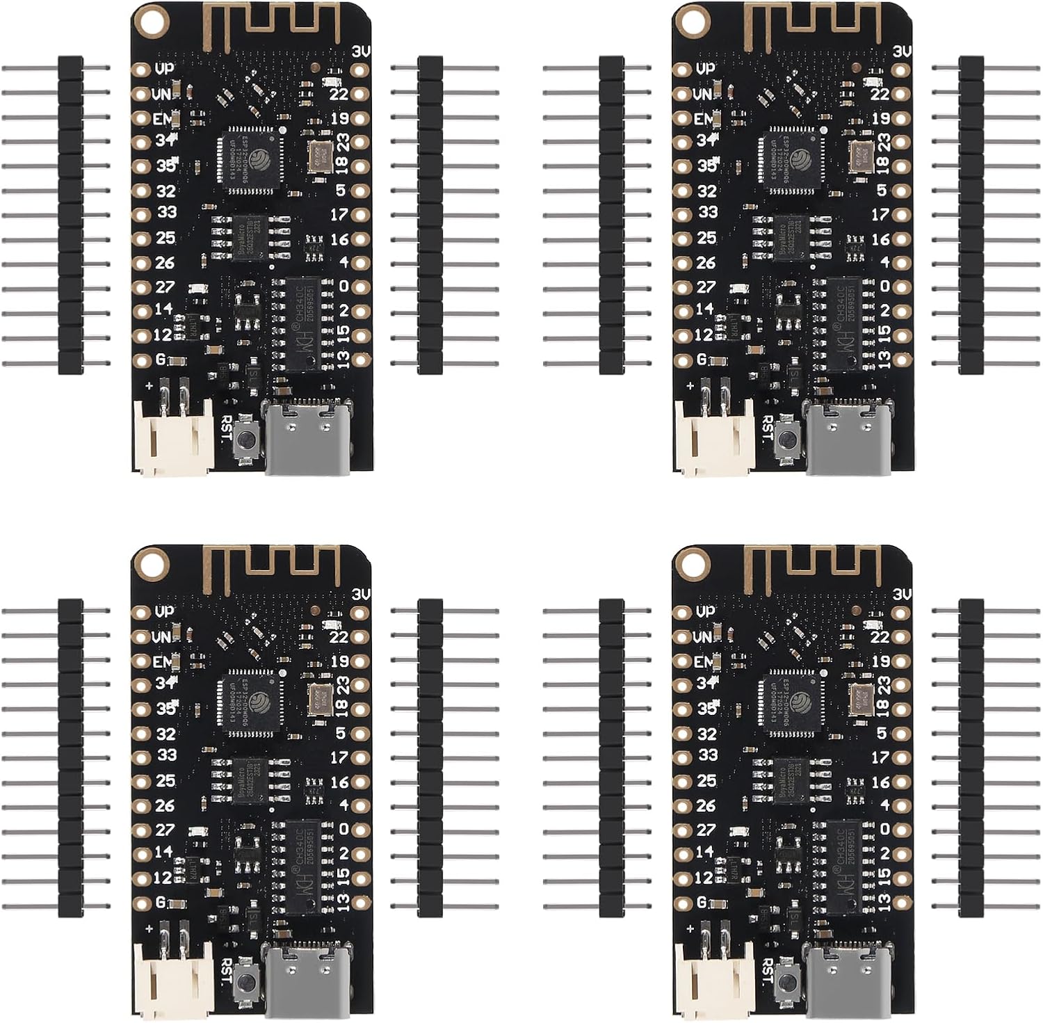 Amazon.com: 4pcs Type-C ESP32 Lite V1.0.0 WiFi Bluetooth Development ...