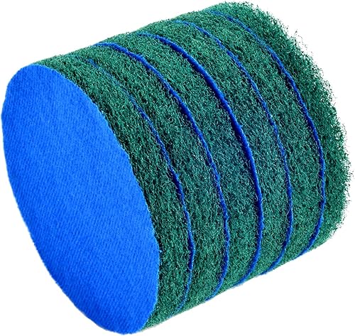 Miniatura 2 de Kichwit Paquete de 6 almohadillas de repuesto, súper abrasivas, verde (5 pulgadas)