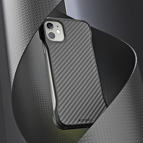 Miniatura 2 de REBEL Funda para iPhone 11 serie Gen-1 con lados expuestos para mayor comodidad, fibra de aramida, parachoques protectores a prueba de golpes, funda